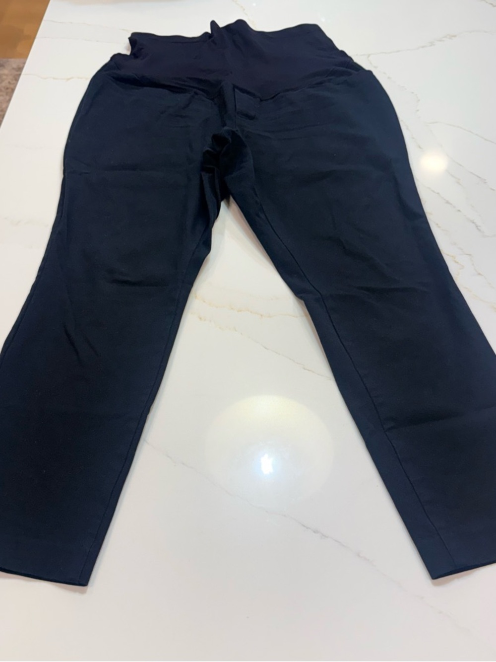 Old Navy Black Maternity Pixie Full Panel Leggings